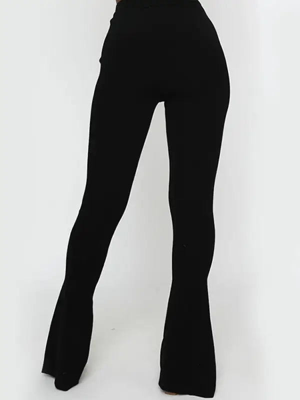 Front slit flare jeans - high waist - jeans