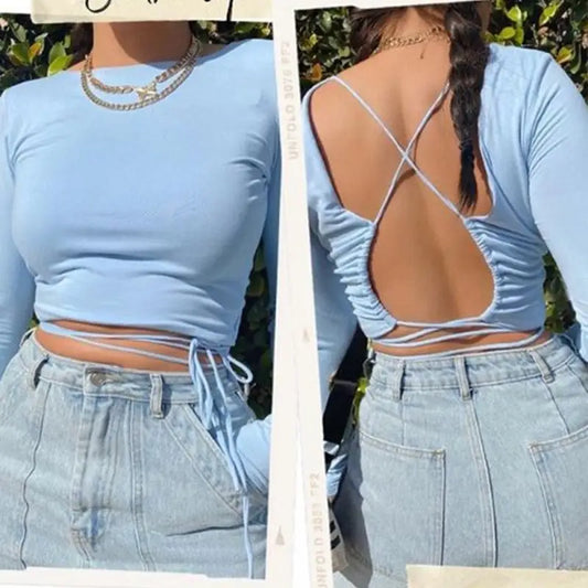 Clothing sleeve crop top casual letter shirt t-shirts