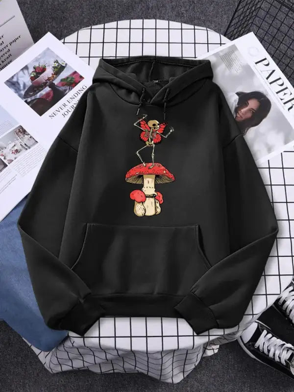 Enchanted dreams oversized hoodie - black / 2xl - hoodie