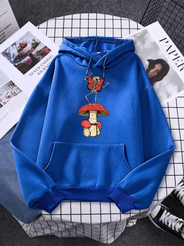 Enchanted dreams oversized hoodie - blue / 2xl - hoodie