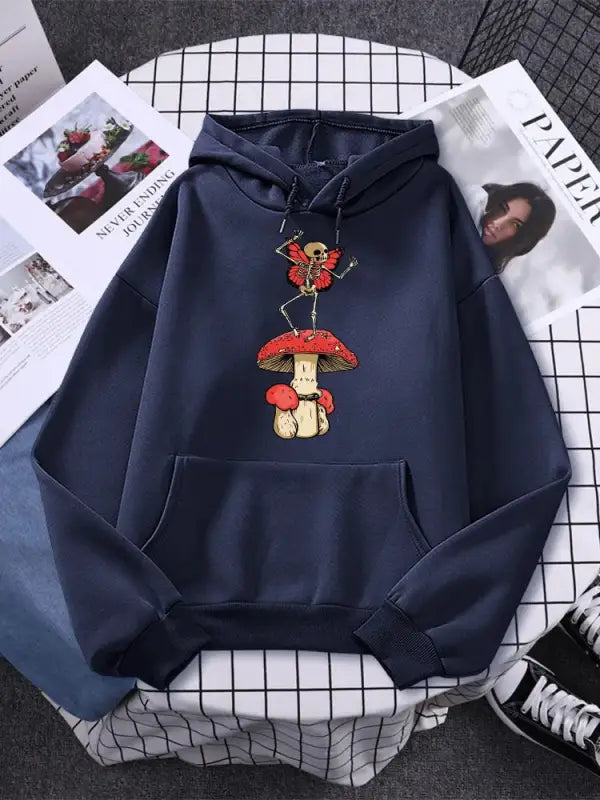 Enchanted dreams oversized hoodie - navy blue / 2xl - hoodie