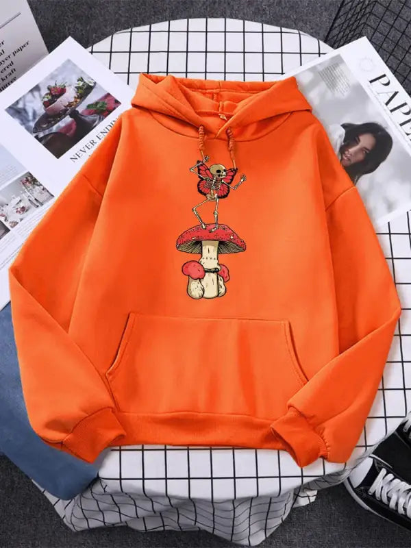 Enchanted dreams oversized hoodie - orange / 2xl - hoodie