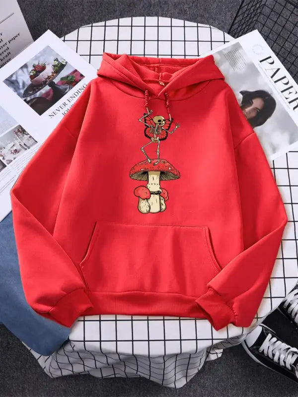Enchanted dreams oversized hoodie - red / 2xl - hoodie