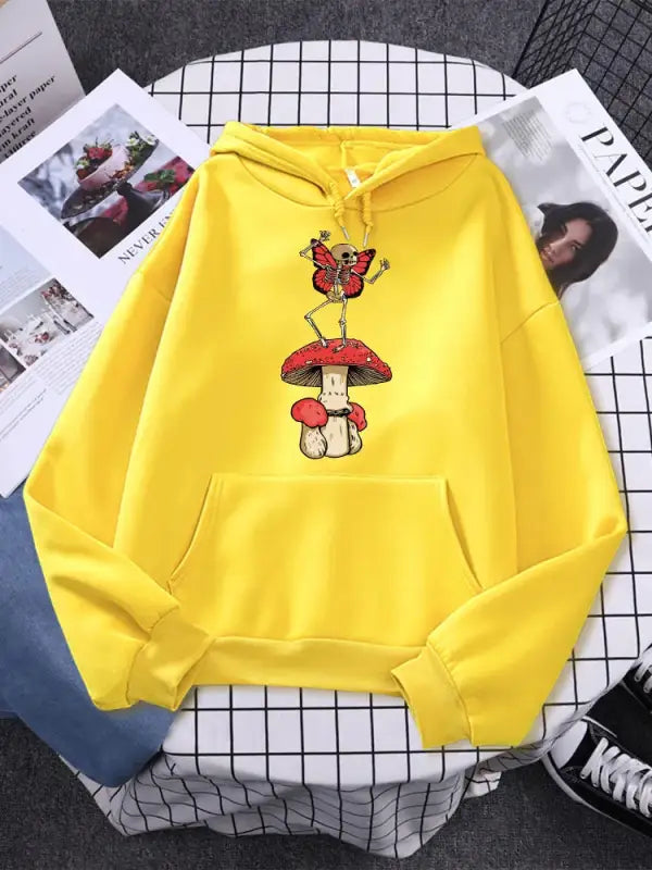 Enchanted dreams oversized hoodie - yellow / 2xl - hoodie