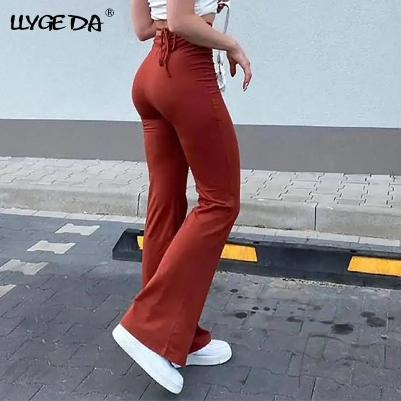High waist flared pants - pants