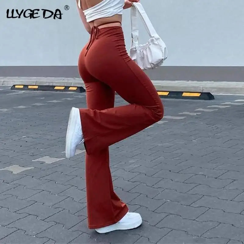 High waist flared pants - pants