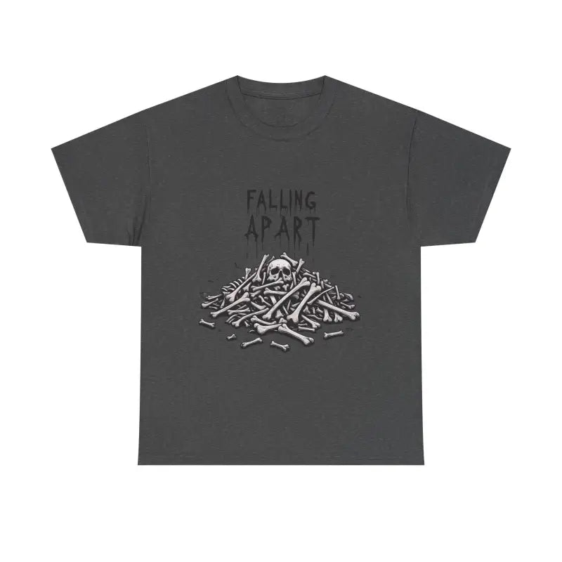 Rebel spirit skeleton tee - dark humor edition - dark heather / s - t-shirt