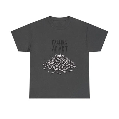 Rebel spirit skeleton tee - dark humor edition - dark heather / s - t-shirt