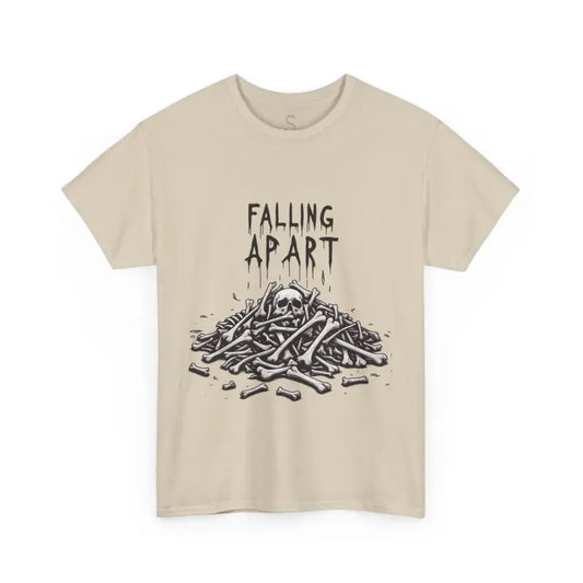 Rebel spirit skeleton tee - dark humor edition - sand / s - t-shirt