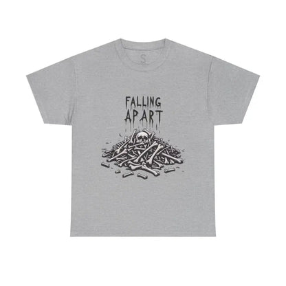 Rebel spirit skeleton tee - dark humor edition - sport grey / s - t-shirt