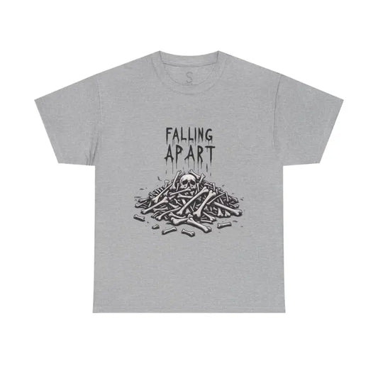 Rebel spirit skeleton tee - dark humor edition - sport grey / s - t-shirt